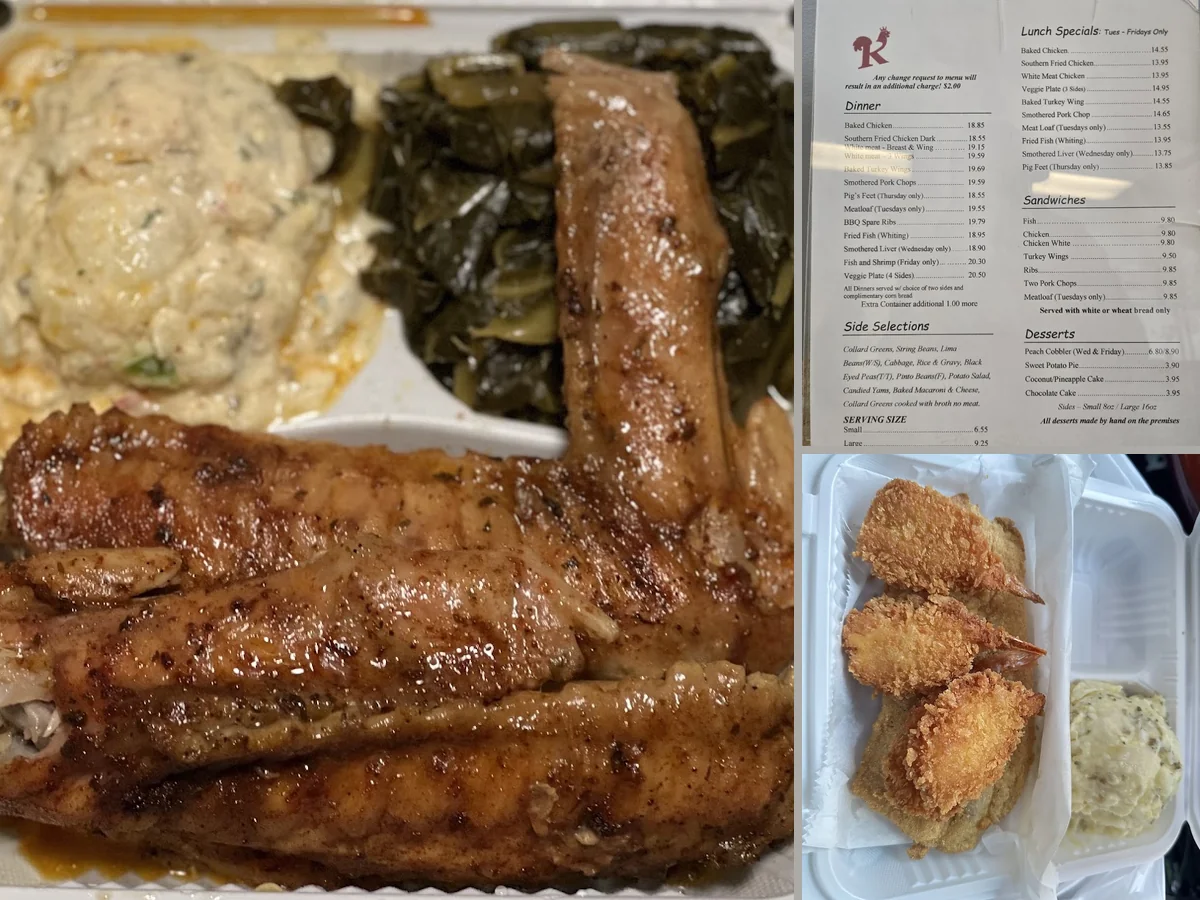 Takeout containers beside a simple meal spread.